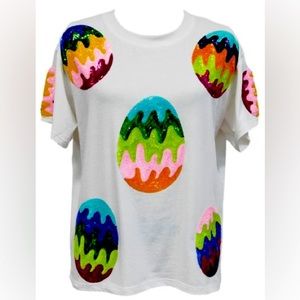 Queen of Sparkles Scattered Egg Tee
